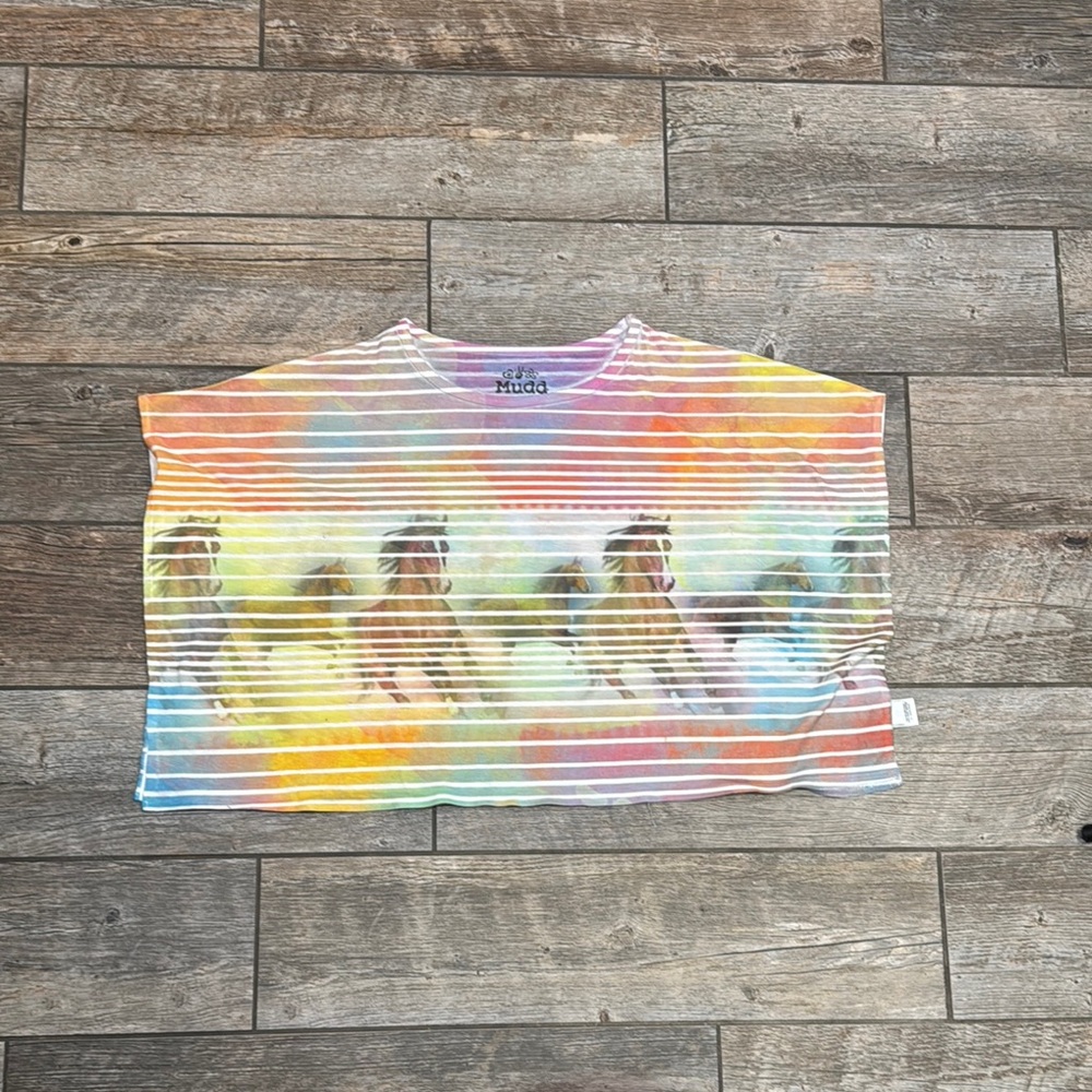 Mudd Striped Multicolor Tee
